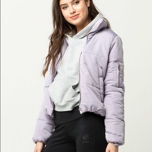 White Fawn Women’s Puffer Jacket - lavender